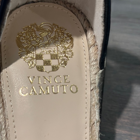 Vince Camuto Cheetah Print Pony Hair Wedge Sandals - Picture 7 of 7